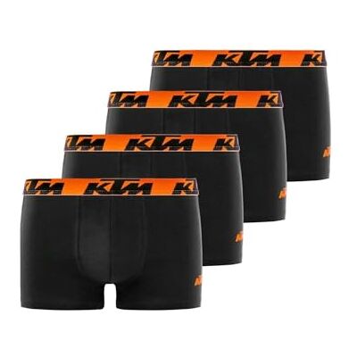 KTM Boxershorts für Herren, 100% Baumwolle, Boxershorts für Herren, hypoallergen & natürlich (4 Stück), As1., XL KTM Boxershorts für Herren, 100% Baumwolle, Boxershorts für Herren, hypoallergen & natürlich (4 Stück), As1., XL