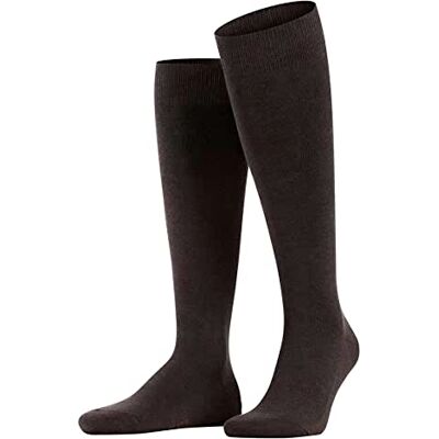 FALKE Herren Kniestrümpfe Family M Kh nachhaltige Baumwolle lang einfarbig 1 Paar, Braun Dark Brown 5450, 43-46 FALKE Herren Kniestrümpfe Family M Kh nachhaltige Baumwolle lang einfarbig 1 Paar, Braun Dark Brown 5450, 43-46