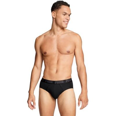 Puma Men Everyday Slips (2er Pack), schwarz/schwarz, M Puma Men Everyday Slips (2er Pack), schwarz/schwarz, M