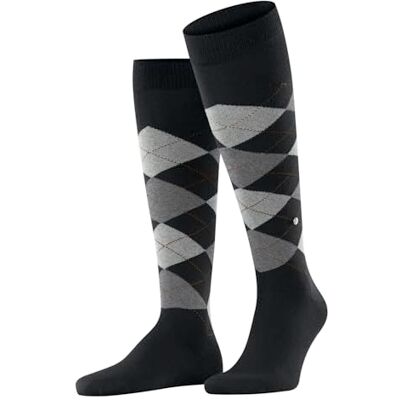 Burlington Herren Kniestrümpfe Edinburgh M Kh Wolle lang gemustert 1 Paar, Schwarz Black 3000, 40-46 Burlington Herren Kniestrümpfe Edinburgh M Kh Wolle lang gemustert 1 Paar, Schwarz Black 3000, 40-46
