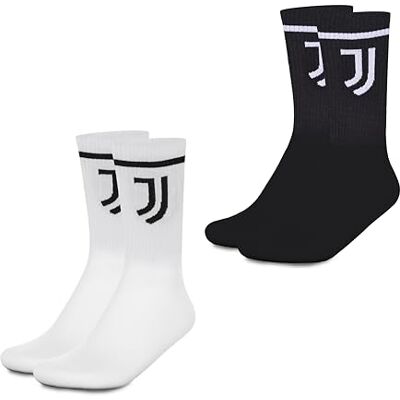hermet Juventus, 2 Paar Frotteesocken, 2 Stück, Sportsocken, Größe 35/38, Weiß Schwarz, offizielles Produkt, Weiß/Schwarz, 35-38 hermet Juventus, 2 Paar Frotteesocken, 2 Stück, Sportsocken, Größe 35/38, Weiß Schwarz, offizielles Produkt, Weiß/Schwarz, 35-38