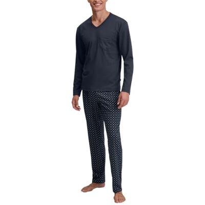 CALIDA Relax Streamline Pyjama Herren langer Schlafanzug, weiche Interlock-Qualität und formstabiler Komfort CALIDA Relax Streamline Pyjama Herren langer Schlafanzug, weiche Interlock-Qualität und formstabiler Komfort