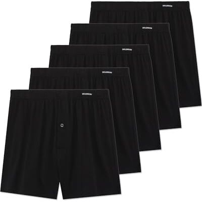 FM London Herren 5er-Pack Boxershorts Weit Boxers, Schwarz, L EU FM London Herren 5er-Pack Boxershorts Weit Boxers, Schwarz, L EU