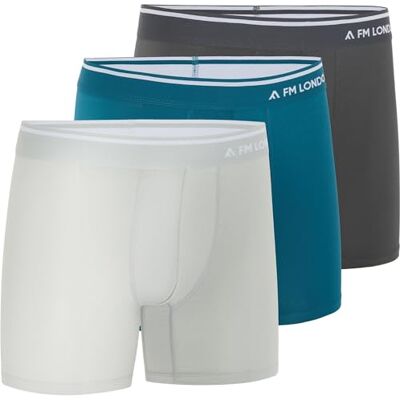 FM London 3er-Pack Micromodal Herren-Boxershorts – weiche Anti-Scheuer-Boxershorts mit Beutel – für Sport und Alltag geeignet FM London 3er-Pack Micromodal Herren-Boxershorts – weiche Anti-Scheuer-Boxershorts mit Beutel – für Sport und Alltag geeignet
