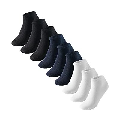 Uncover by Schiesser Herren 9 Pack Sneaker Socken Sportsocken Sparpack, weiß, marineblau, schwarz, 43-46 Uncover by Schiesser Herren 9 Pack Sneaker Socken Sportsocken Sparpack, weiß, marineblau, schwarz, 43-46