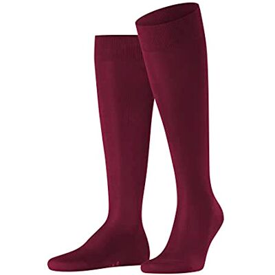 FALKE Herren Kniestrümpfe Tiago M Kh nachhaltige Fil D'Ecosse Baumwolle lang einfarbig 1 Paar, Rot Barolo 8596, 43-44 FALKE Herren Kniestrümpfe Tiago M Kh nachhaltige Fil D'Ecosse Baumwolle lang einfarbig 1 Paar, Rot Barolo 8596, 43-44