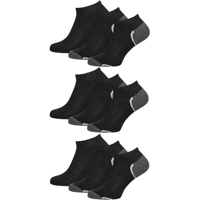 Nur Die 9er Pack Sneaker Sport aus atmungsaktiver Baumwolle kurze Sportsocken mit gepolsterter Sohle Herren Nur Die 9er Pack Sneaker Sport aus atmungsaktiver Baumwolle kurze Sportsocken mit gepolsterter Sohle Herren