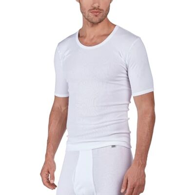 HUBER Herren Comfort Shirt Kurzarm Unterhemd, per Pack Grün (Weiss 0500), Medium (Herstellergröße: M) HUBER Herren Comfort Shirt Kurzarm Unterhemd, per Pack Grün (Weiss 0500), Medium (Herstellergröße: M)