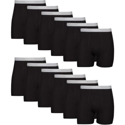 Hanes Herren Underwear Boxer Briefs, Cool Dri Moisture-Wicking Underwear, Cotton No-Ride-up for Men, Multi-Packs Available Retroshorts (12er Pack) Hanes Herren Underwear Boxer Briefs, Cool Dri Moisture-Wicking Underwear, Cotton No-Ride-up for Men, Multi-Packs Available Retroshorts (12er Pack)