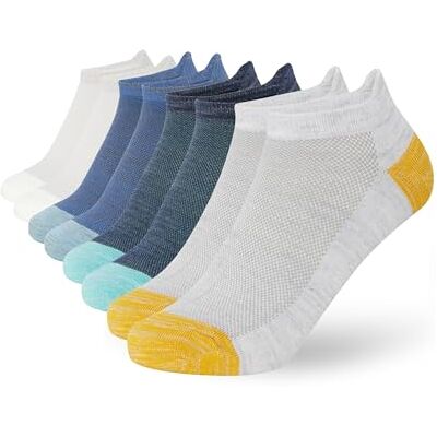 FM London 8er-Pack Bambus Sneaker Socken Herren Superweich, atmungsaktiv und geruchsabweisend mit schützender Fersenlasche FM London 8er-Pack Bambus Sneaker Socken Herren Superweich, atmungsaktiv und geruchsabweisend mit schützender Fersenlasche