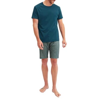 CALIDA Relax Streamline Kurz-Pyjama Herren deep Petrol 46-48 CALIDA Relax Streamline Kurz-Pyjama Herren deep Petrol 46-48