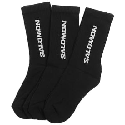 Salomon Everyday Crew 3er-Pack Socken, klassischer Komfort aus einer Baumwollmischung, sicherer Halt am Bündchen, elastische Fußgewölbestütze für empfindliche Füße Salomon Everyday Crew 3er-Pack Socken, klassischer Komfort aus einer Baumwollmischung, sicherer Halt am Bündchen, elastische Fußgewölbestütze für empfindliche Füße