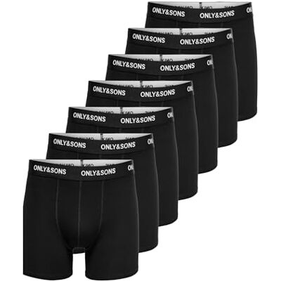 Only & Sons Male Shorts ONSFITZ 7-Pack Boxershorts Trunks Only & Sons Male Shorts ONSFITZ 7-Pack Boxershorts Trunks