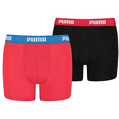 Puma Children Unisex Boxer Unterwäsche, Red / Black, 164 EU Puma Children Unisex Boxer Unterwäsche, Red / Black, 164 EU