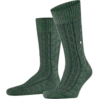 Burlington Herren Socken Twist of Tweed M So Wolle Seide gemustert 1 Paar, Grün Green Melange 7526, 40-46 Burlington Herren Socken Twist of Tweed M So Wolle Seide gemustert 1 Paar, Grün Green Melange 7526, 40-46