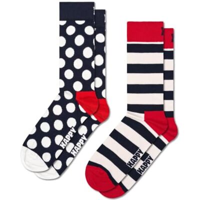 Happy Socks Unisex 2-pack Classic Big Dot Socks Socken Happy Socks Unisex 2-pack Classic Big Dot Socks Socken