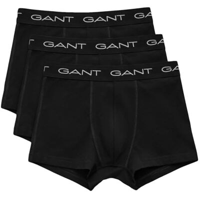 GANT Herren Trunk 3-Pack Boxershorts, Schwarz, M EU GANT Herren Trunk 3-Pack Boxershorts, Schwarz, M EU