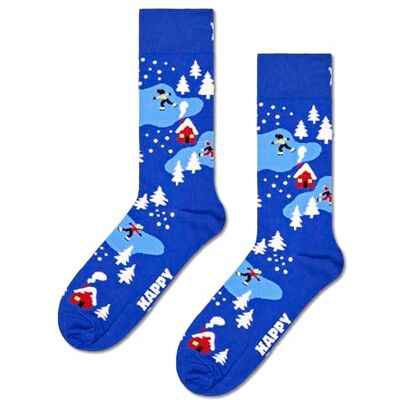 Happy Socks Winter-Nachtsocken (P002057), blau, 42-46 Happy Socks Winter-Nachtsocken (P002057), blau, 42-46