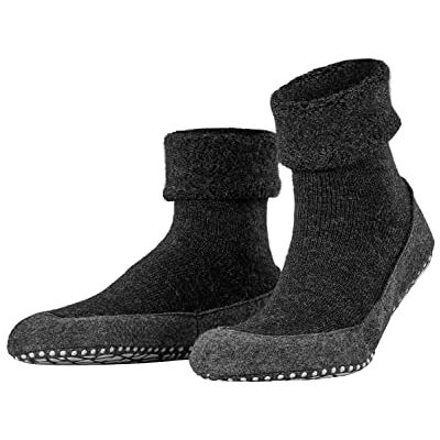 FALKE Haussocken Cosyshoe Schurwolle Herren schwarz grau viele weitere Farben verstärkte Hüttensocken ohne Muster atmungsaktiv einfarbig Noppendruck rutschhemmend auf der Sohle 1 Paar , 39-40 EU FALKE Haussocken Cosyshoe Schurwolle Herren schwarz grau viele weitere Farben verstärkte Hüttensocken ohne Muster atmungsaktiv einfarbig Noppendruck rutschhemmend auf der Sohle 1 Paar , 39-40 EU