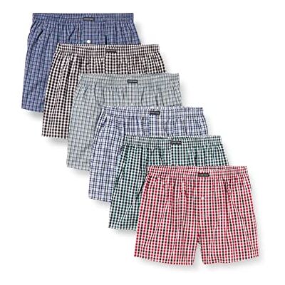 Lower East American Boxershorts Herren 6 Pack aus 100% Baumwolle I Unterwäsche Herren, Unterhosen für Männer L Classic Kariert Lower East American Boxershorts Herren 6 Pack aus 100% Baumwolle I Unterwäsche Herren, Unterhosen für Männer L Classic Kariert