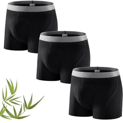 CARER Healthcare Incontinence Pregnancy Carer 3er Pack Inkontinenz Pants Männer Bambus 160 ml Absorptionskapazität verbesserte Boxershorts Herren Waschbar Auslaufsicher Weich Atmungsaktiv Komfort Funktionsunterwäsche Schwarz Größe 3XL CARER Healthcare Incontinence Pregnancy Carer 3er Pack Inkontinenz Pants Männer Bambus 160 ml Absorptionskapazität verbesserte Boxershorts Herren Waschbar Auslaufsicher Weich Atmungsaktiv Komfort Funktionsunterwäsche Schwarz Größe 3XL