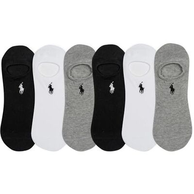 POLO RALPH LAUREN Damen Performance Socken mit Baumwollfutter, 6 Paar – atmungsaktives Mesh und Sportdämpfung Hochgeschnittenes Innenfutter, Grau Sortiert, 42-44.5 EU POLO RALPH LAUREN Damen Performance Socken mit Baumwollfutter, 6 Paar – atmungsaktives Mesh und Sportdämpfung Hochgeschnittenes Innenfutter, Grau Sortiert, 42-44.5 EU