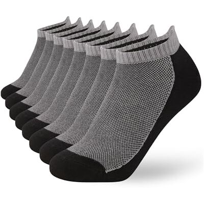 FM London 8er-Pack Bambus Sneaker Socken Herren Superweich, atmungsaktiv und geruchsabweisend mit schützender Fersenlasche FM London 8er-Pack Bambus Sneaker Socken Herren Superweich, atmungsaktiv und geruchsabweisend mit schützender Fersenlasche
