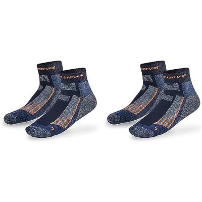 Black Crevice Merino Outdoorsocken kurz, 2 Paar, black/orange, 43-46 Black Crevice Merino Outdoorsocken kurz, 2 Paar, black/orange, 43-46