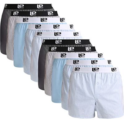 Lower East American Boxershorts Herren 10 Pack I 6 Pack aus 100% Baumwolle I Unterwäsche Herren, Unterhosen für Männer Lower East American Boxershorts Herren 10 Pack I 6 Pack aus 100% Baumwolle I Unterwäsche Herren, Unterhosen für Männer