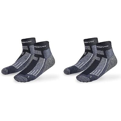 Black Crevice Merino Outdoorsocken kurz, 2 Paar, black/white, 43-46 Black Crevice Merino Outdoorsocken kurz, 2 Paar, black/white, 43-46