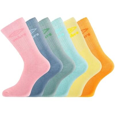 Umbro Herren-Sportsocken, 6 Stück, hohe Socken, für Herren, Tennis, NEON, 43-46 Umbro Herren-Sportsocken, 6 Stück, hohe Socken, für Herren, Tennis, NEON, 43-46