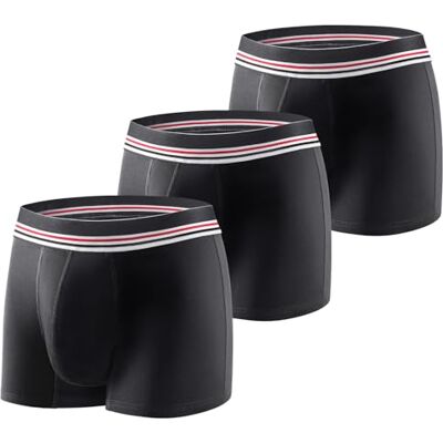CARER Healthcare Incontinence Pregnancy Carer 3 Stück Herren-Boxershorts für Inkontinenz, waschbar Inkontinenz Pants Männer Baumwolle mit 80 ml saugfähige Unterlage speichert Urin verhindert Blasenlecks für leichte Inkontinenz Schwarz XL CARER Healthcare Incontinence Pregnancy Carer 3 Stück Herren-Boxershorts für Inkontinenz, waschbar Inkontinenz Pants Männer Baumwolle mit 80 ml saugfähige Unterlage speichert Urin verhindert Blasenlecks für leichte Inkontinenz Schwarz XL