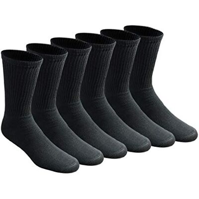Dickies Herren Allzweck-Socken mit Kissen, 6/12 Packungen, Schwarz (6 Paar), Large Dickies Herren Allzweck-Socken mit Kissen, 6/12 Packungen, Schwarz (6 Paar), Large