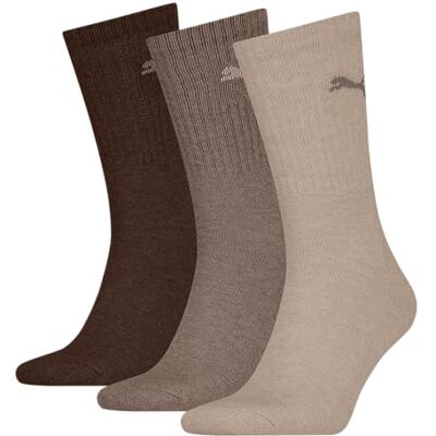 Puma Unisex Crew Socken, Brown, 39-42 EU Puma Unisex Crew Socken, Brown, 39-42 EU