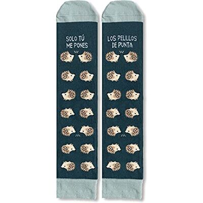 UO Unisex Me pones los pelillos de punta 42-46 Lustige Socken für Paare lieben, Multicolor, 42-46 UO Unisex Me pones los pelillos de punta 42-46 Lustige Socken für Paare lieben, Multicolor, 42-46