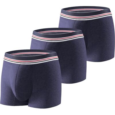 CARER Healthcare Incontinence Pregnancy Carer 3 Stück Herren-Boxershorts für Inkontinenz, waschbar Inkontinenz Pants Männer Baumwolle mit 80 ml saugfähige Unterlage speichert Urin verhindert Blasenlecks für leichte Inkontinenz Blau L CARER Healthcare Incontinence Pregnancy Carer 3 Stück Herren-Boxershorts für Inkontinenz, waschbar Inkontinenz Pants Männer Baumwolle mit 80 ml saugfähige Unterlage speichert Urin verhindert Blasenlecks für leichte Inkontinenz Blau L
