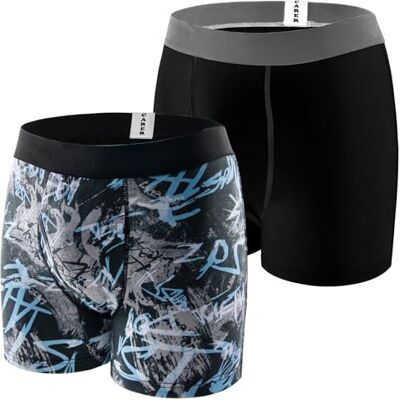 CARER Healthcare Incontinence Pregnancy Carer 2er Pack Inkontinenz Pants Männer wiederverwendbare Baumwoll-Boxershorts Inkontinenz mit ergonomisch geformtem 100 ml Saugkissen für leichte Urinleckagen funktionale Herrenunterwäsche Größe XXL CARER Healthcare Incontinence Pregnancy Carer 2er Pack Inkontinenz Pants Männer wiederverwendbare Baumwoll-Boxershorts Inkontinenz mit ergonomisch geformtem 100 ml Saugkissen für leichte Urinleckagen funktionale Herrenunterwäsche Größe XXL