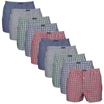 Lower East American Boxershorts Herren 10 Pack I 6 Pack aus 100% Baumwolle Unterwäsche Herren Unterhosen für Männer, Unterhosen Herren Boxershorts Herren Baumwolle, Männer Boxershorts, Karriert XXL Lower East American Boxershorts Herren 10 Pack I 6 Pack aus 100% Baumwolle Unterwäsche Herren Unterhosen für Männer, Unterhosen Herren Boxershorts Herren Baumwolle, Männer Boxershorts, Karriert XXL