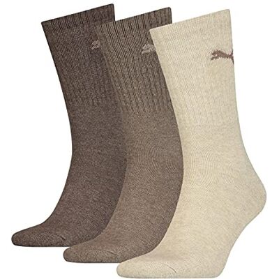 Puma Unisex Crew Socken, Brown, 49 EU Puma Unisex Crew Socken, Brown, 49 EU