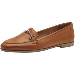 Tamaris Damen Loafer flach Leder, braun, 40 EU Tamaris Damen Loafer flach Leder, braun, 40 EU