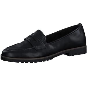Tamaris Damen Loafer flach, schwarz, 39 EU Tamaris Damen Loafer flach, schwarz, 39 EU