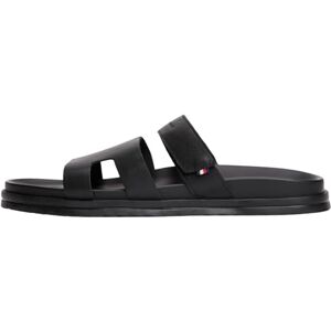 Tommy Hilfiger Herren Sandalen Adjustable Premium aus Leder, Schwarz (Black), 42 Tommy Hilfiger Herren Sandalen Adjustable Premium aus Leder, Schwarz (Black), 42