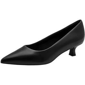 MARCO TOZZI Damen Pumps weiches Feel Me Fußbett Leder Leder Decksohle weiches Innenfutter Modern, schwarz (Black Nappa), 38 EU MARCO TOZZI Damen Pumps weiches Feel Me Fußbett Leder Leder Decksohle weiches Innenfutter Modern, schwarz (Black Nappa), 38 EU