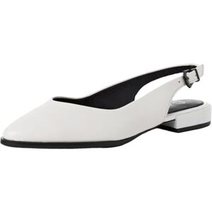 MARCO TOZZI Damen Ballerinas weiches Feel Me Fußbett Leder weiches Innenfutter Spitz, weiß (White/Black), 38 EU MARCO TOZZI Damen Ballerinas weiches Feel Me Fußbett Leder weiches Innenfutter Spitz, weiß (White/Black), 38 EU