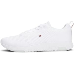 Tommy Hilfiger Herren Runner Sneaker Corporate Knit Rib Runner Sportschuhe, Weiß (White), 42 Tommy Hilfiger Herren Runner Sneaker Corporate Knit Rib Runner Sportschuhe, Weiß (White), 42