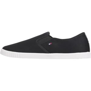 Tommy Hilfiger Damen Slipper Sneaker Canvas Slip-On ohne Schnüren, Blau (Space Blue), 38 Tommy Hilfiger Damen Slipper Sneaker Canvas Slip-On ohne Schnüren, Blau (Space Blue), 38
