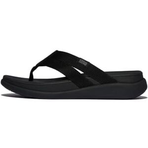 Fitflop F-Mode Go Webbing Flatform Riemchen Zehentrenner für Damen, Schwarz, 37 EU Fitflop F-Mode Go Webbing Flatform Riemchen Zehentrenner für Damen, Schwarz, 37 EU