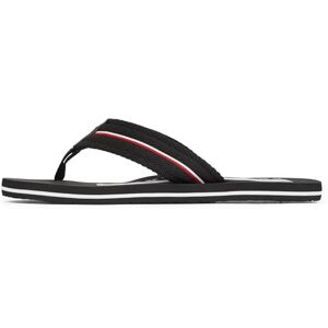 Tommy Hilfiger Herren Flip Flops Corporate Beach Sandal Zehentrenner, Schwarz (Black), 40 Tommy Hilfiger Herren Flip Flops Corporate Beach Sandal Zehentrenner, Schwarz (Black), 40