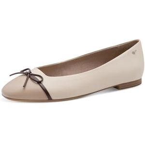 Tamaris Damen Ballerina flach, beige, 41 EU Tamaris Damen Ballerina flach, beige, 41 EU