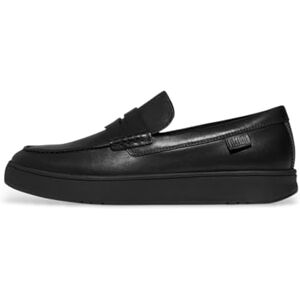 Fitflop Herren Rally Leather Penny Loafer, Schwarz, 46 EU Fitflop Herren Rally Leather Penny Loafer, Schwarz, 46 EU